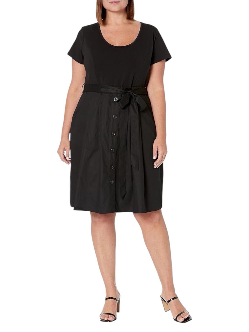 City Chic Shortsleeve Uptown Dress 00213704 Black Women’s Medium / 18